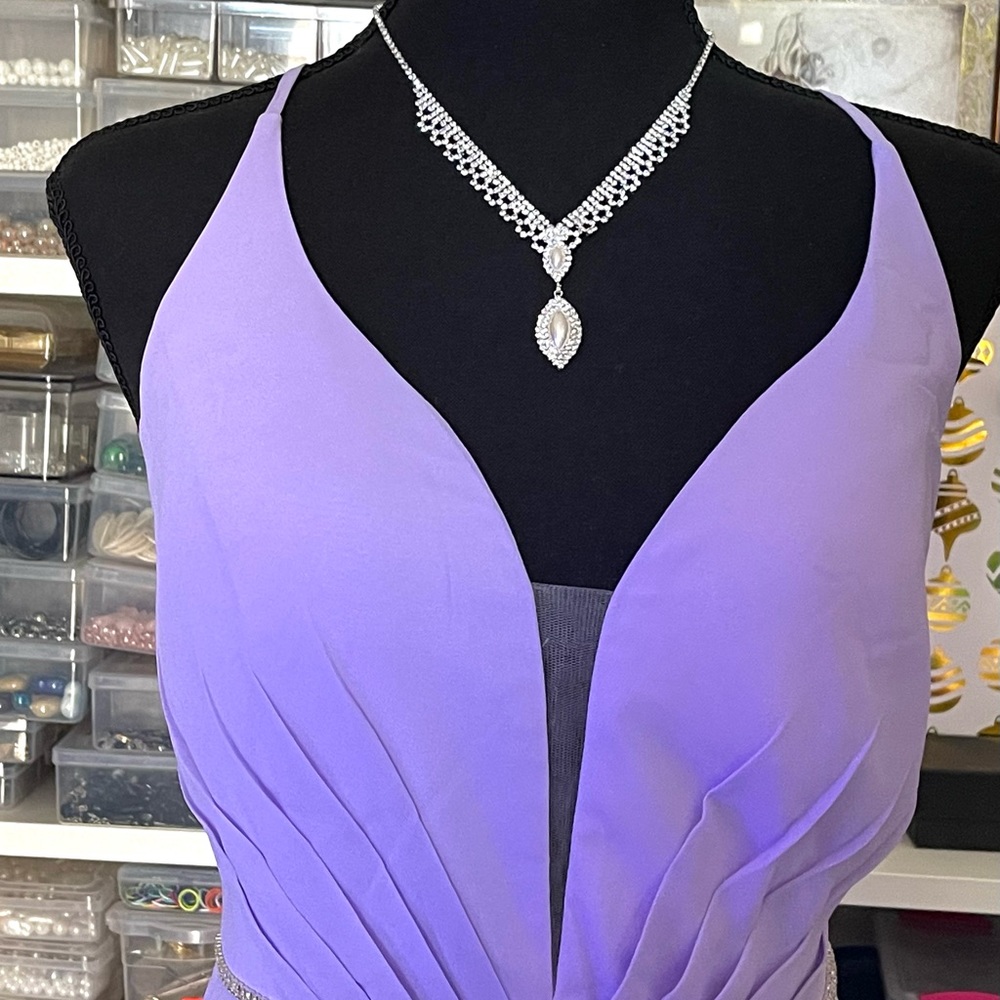 Lulus lilac maxi dress, Lulus solid maxi dress, Elegant newsleeveless silk dress